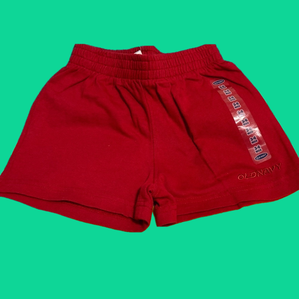 Bright red shorts for baby! New with tags, size 3-6 months